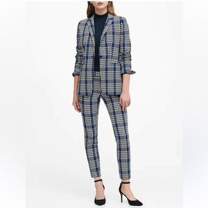 Banana Republic plaid blazer and matching pants set